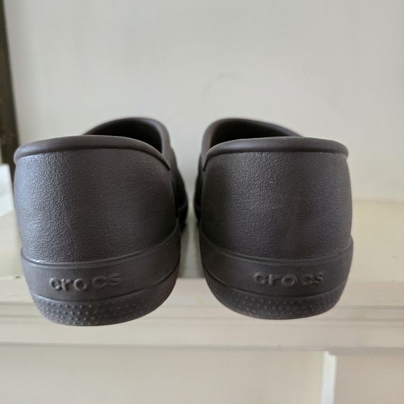 CROCS Neria Clogs Women Argyle Brown Garden Work Casual - Picture 5 of 8